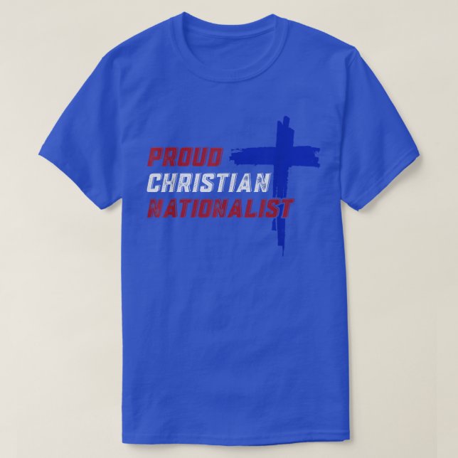 Camiseta Nacionalista Cristão Orgulhoso (Frente do Design)