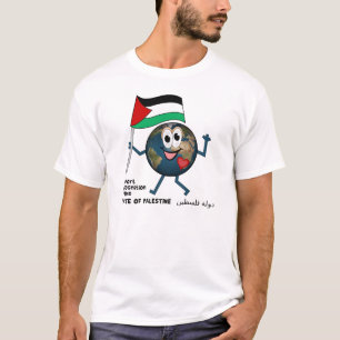 Camiseta Nações Unidas concorrem ao Estado da Palestina دول