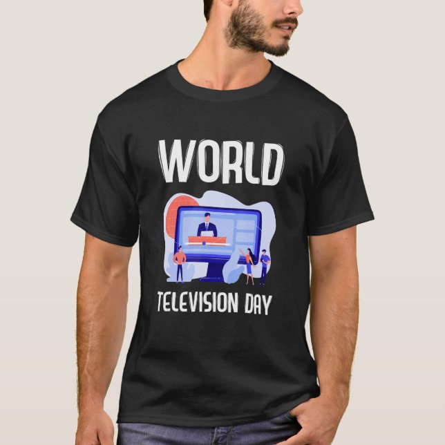 Camiseta Nações Unidas sobre o Dia Mundial da Televisão (Frente)