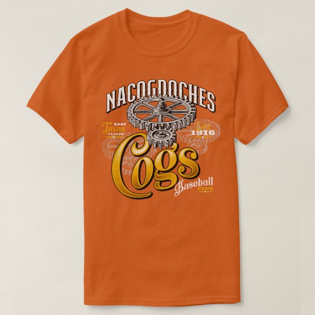 Camiseta Nacogdoches Cogs (Frente do Design)