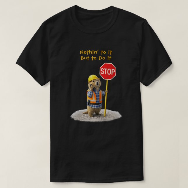 Camiseta "Nada a Fazer" (Frente do Design)