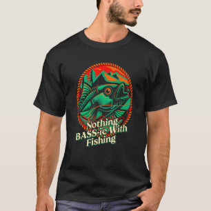 Camiseta Nada BASS ico Com Ditados De Pesca Cotações De Pes