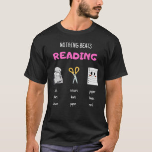 Camiseta Nada Basta Ler Tesoura De Papel Rock