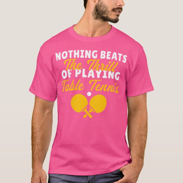 Camiseta Nada Bate A Mória De Jogar Tênis De Mesa (Frente)