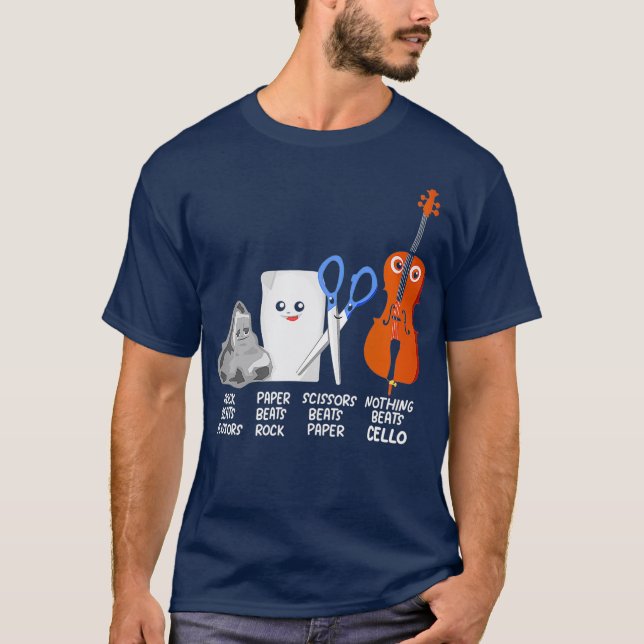 Camiseta Nada Bate Cello Cita Engraçado Cellist Gift (Frente)