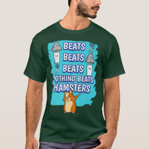 Camiseta Nada Bate Hamsters Rock Paper Scissors Game