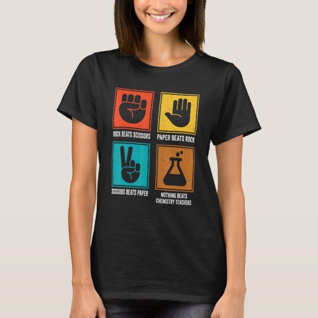 Camiseta Nada Bate Na Ciência Química E Do Professor De Quí (Frente)