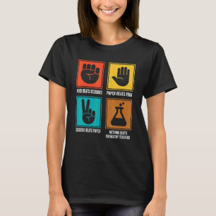 Camiseta Nada Bate Na Ciência Química E Do Professor De Quí