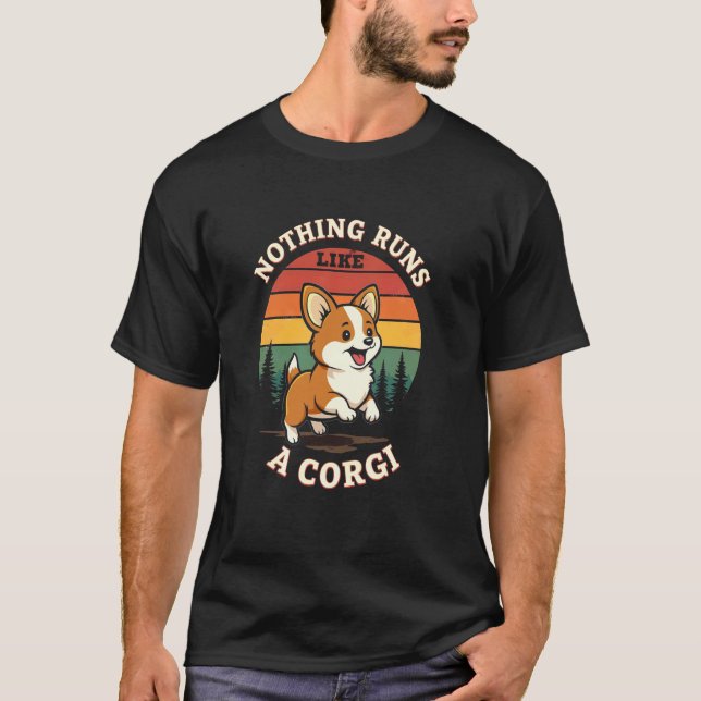 Camiseta Nada Corre Como Corgi Caprichoso (Frente)
