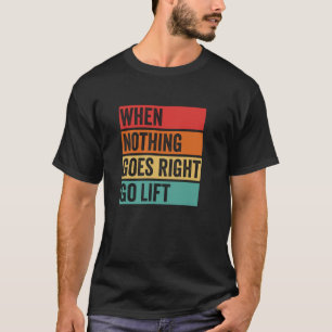 Camiseta Nada Dá Certo - Slogan de Musculação, Gráfico de M