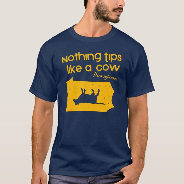 Camiseta Nada derruba como um t-shirt da vaca (Frente)
