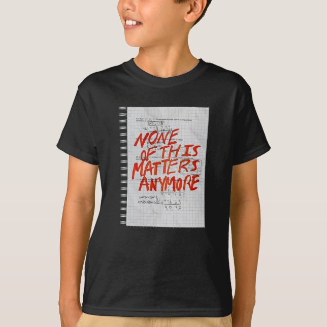 Camiseta Nada Disso Já É - Vinheta De Matemática (Frente)