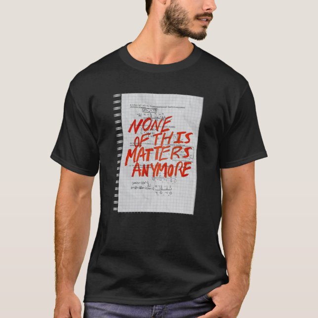 Camiseta Nada Disso Já É - Vinheta De Matemática (Frente)