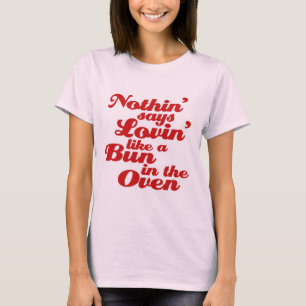 Camiseta Nada diz amar como um trocadilho no forno
