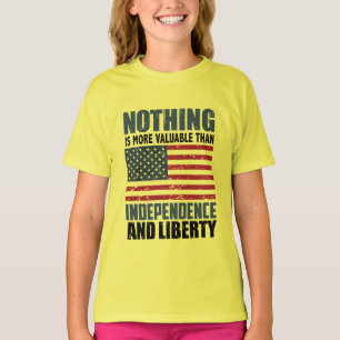 Camiseta Nada é mais valioso do que a Independência e o Lic