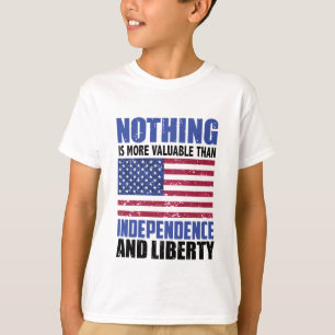 Camiseta Nada é mais valioso do que a Independência e o Lic