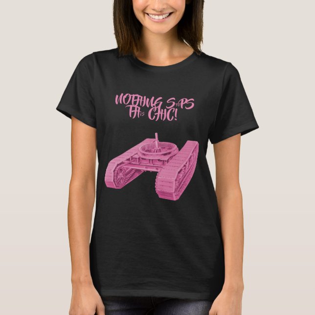 CAMISETA NADA INTERROGA ESTA MULHER CHIC TRACKS PINK (Frente)