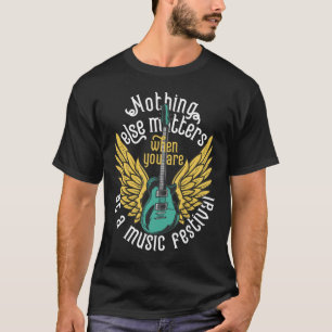 Camiseta Nada Mais S - Festival de Música Tee Guitarra Alad