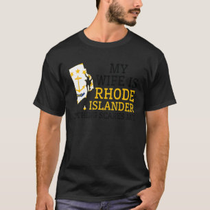 Camiseta Nada Me Assusta Minha Esposa É Rhode Islander Rhod