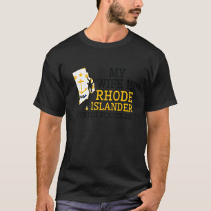 Camiseta Nada Me Assusta Minha Esposa É Rhode Islander Rhod