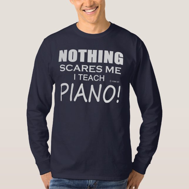 Camiseta Nada Me Assusta Piano (Frente)