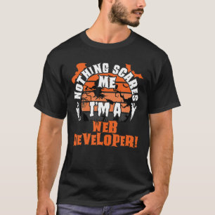 Camiseta Nada me assusta, sou um desenvolvedor de web Hallo