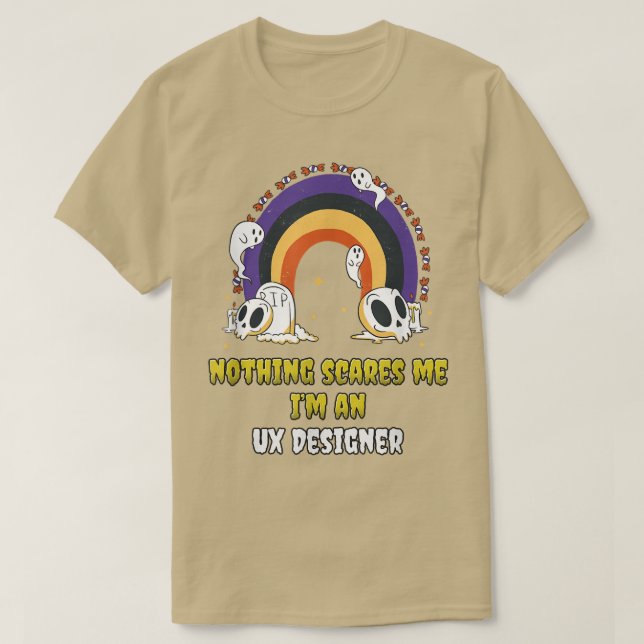 Camiseta Nada me assusta, sou um designer da U (Frente do Design)