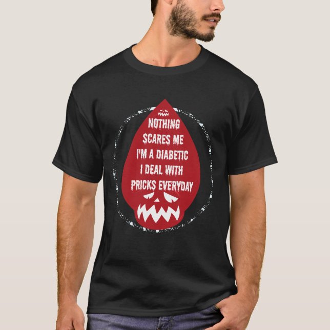 Camiseta Nada me assusta, sou um Dia de as Bruxas engraçado (Frente)