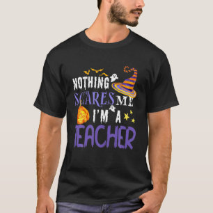 Camiseta Nada me assusta, sou uma professora Engraçado Pum