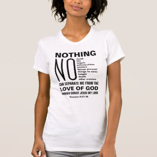 Camiseta NADA PODE SEPARAR A Afirmação Cristã