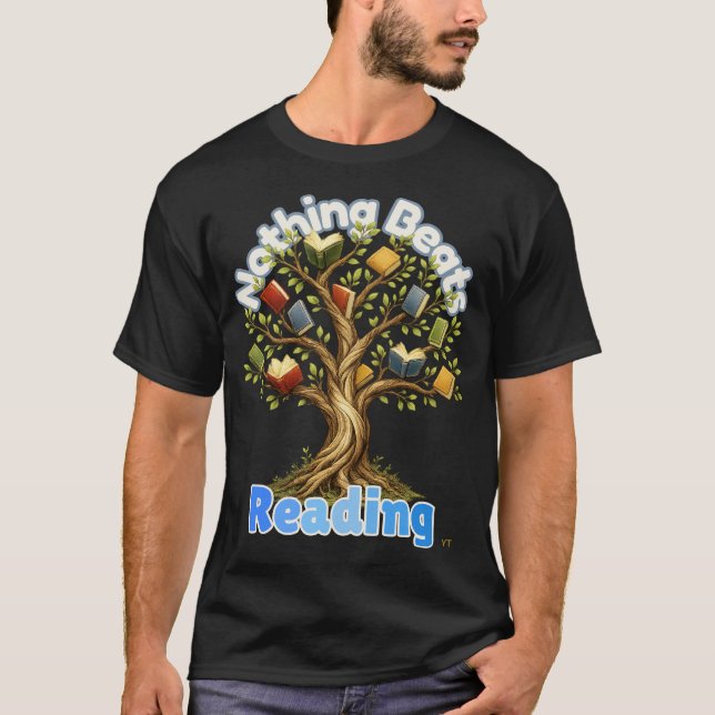 Camiseta Nada supera a árvore de livros para presente de pr (Frente)