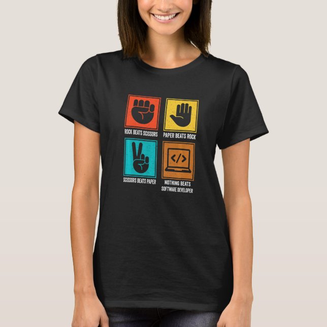 Camiseta Nada supera a codificação do programador do desenv (Frente)