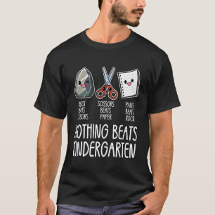 Camiseta Nada supera o jardim de infância engraçado volta à