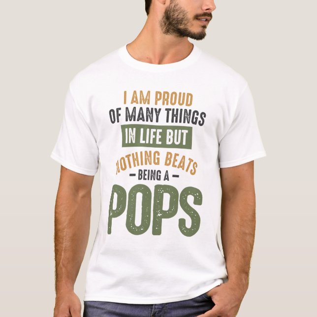 Camiseta Nada supera ser um Pop - Pai e vovô (Frente)