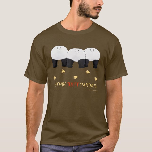 Camiseta Nada termina o t-shirt da obscuridade das pandas (Frente)