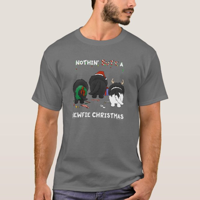 Camiseta Nada termina um Natal de Newfie (Frente)