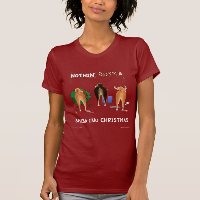 Camiseta Nada termina um Natal de Shiba Inu (Frente)