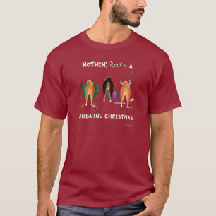 Camiseta Nada termina um Natal de Shiba Inu