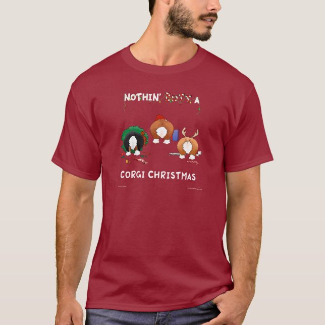 Camiseta Nada termina um Natal do Corgi (Frente)