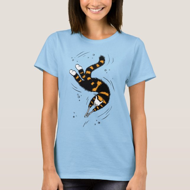 Camiseta Nadação de góticos Skeleton (Frente)