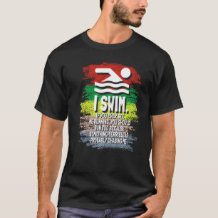 Camiseta Nadador Eu Não Corro E Se Você Me Vê Correndo Nata