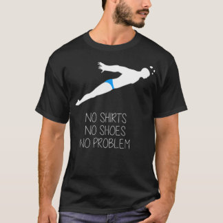 Camiseta Nadador Nadar Natação engraçada aspas pés