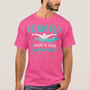 Camiseta Nadador por Akok Eu posso voar o que você superpow