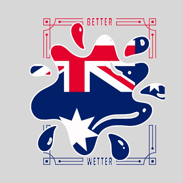 CAMISETA NADANDO A PISCINA DE ÁGUA AUSTRALIANA (Criador carregado)