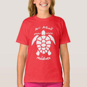 Camiseta Nadar com tartarugas nas Maldivas no Ari Atoll