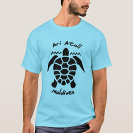 Camiseta Nadar com tartarugas nas Maldivas no Ari Atoll