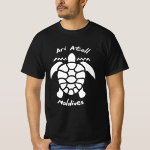 Camiseta Nadar com tartarugas nas Maldivas no Ari Atoll