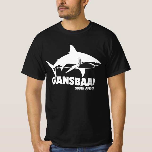 Camiseta Nadar Com Tubarões Brancos Excelentes - Mergulho G (Frente)