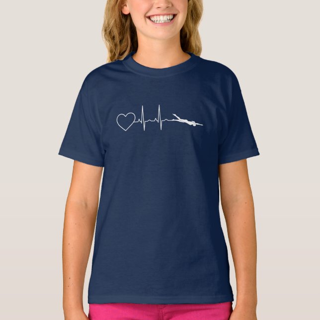 Camiseta Nadar - Coração que Nade (Frente)