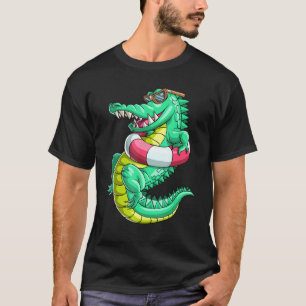 Camiseta Nadar Crocodilo Alligator Réptil Animal